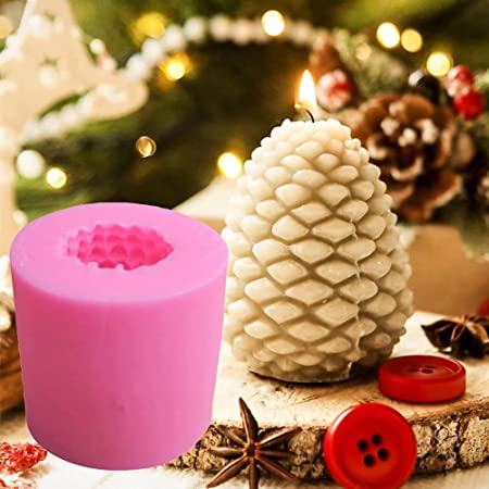 3D Pinecone Candle Mold Silicone Molds Handmade Aromatherapy Candle Making Mould