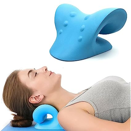 Neck and Shoulder Relaxer for TMJ Pain Relief and Cervical Traction Device for Spine Alignment