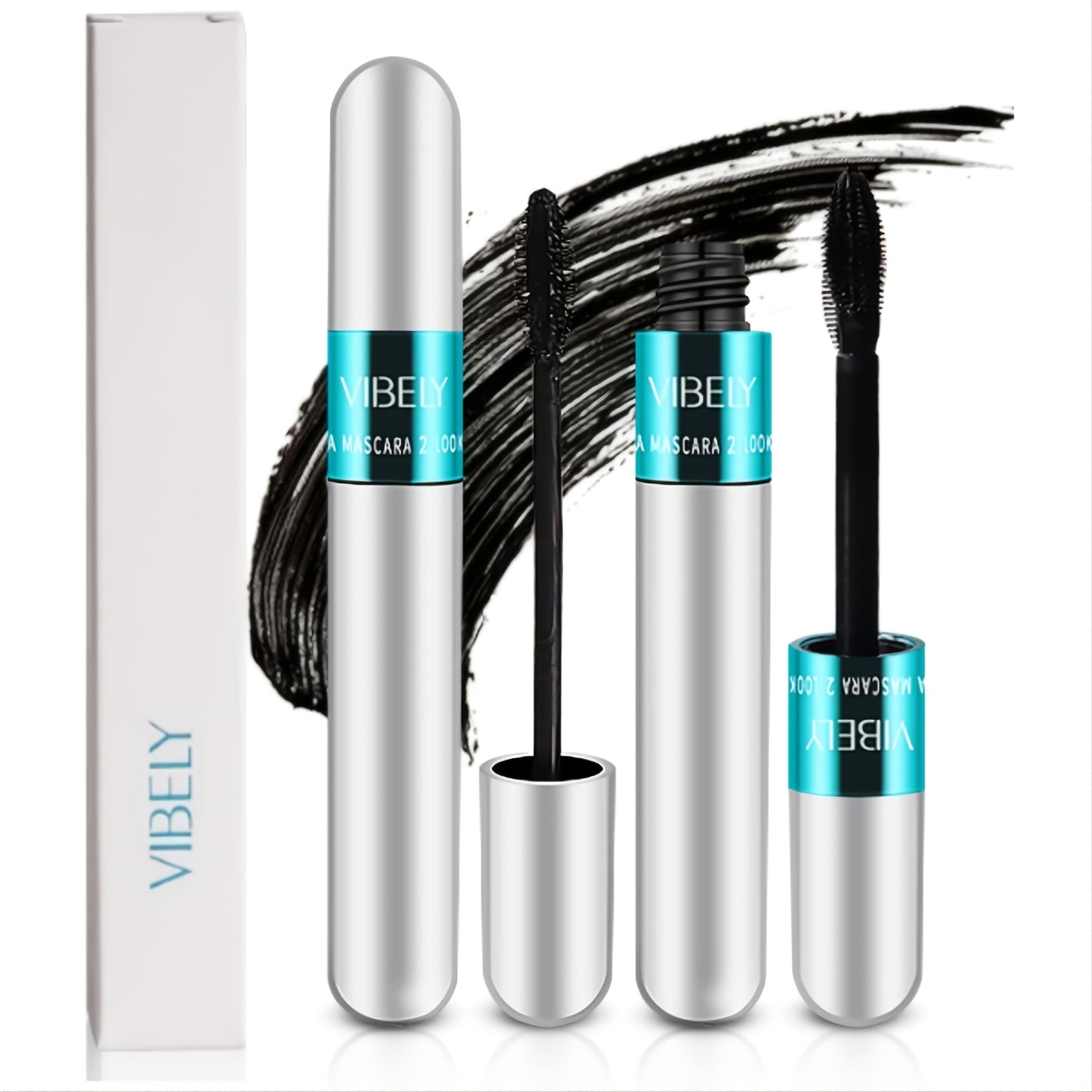 One free offer 4D Silk Fiber Mascara One free offer 4 pcs Waterproof Lashes with Natural Lengthening & Thickening - No Clumping