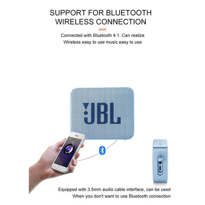 JBL Original GO 2 Bluetooth Speaker Wireless Subwoofer IPX7 Waterproof Portable Speaker Bluetooth Bass Soundbar Free Shipping 