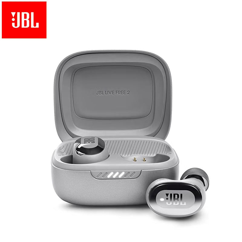Original JBL Live Free 2 TWS True Wireless Bluetooth Headphones Stereo Music Gaming Sports Earbud Bass Sound Earphone With Mic 
