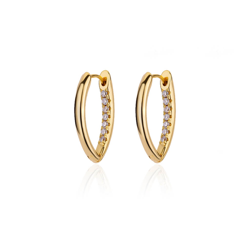 U-Shaped Square Hoop Earrings for Women Luxury Stainless Steel Circle Earring 2023 Trending Wedding Aesthetic Jewelry aretes