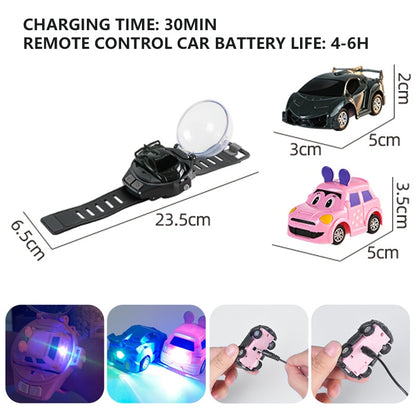 Watch Control Toy Car Mini RC Cars 2.4G Remote Control Car Electric Machine Radio Controlled Toy With Light For Children