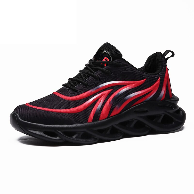 Red Shoes Men Casual Sneakers Mesh Breathable Shoes Male Running Trainers Man Sports Shoes Lightweight Vulcanize Shoes Plus Size