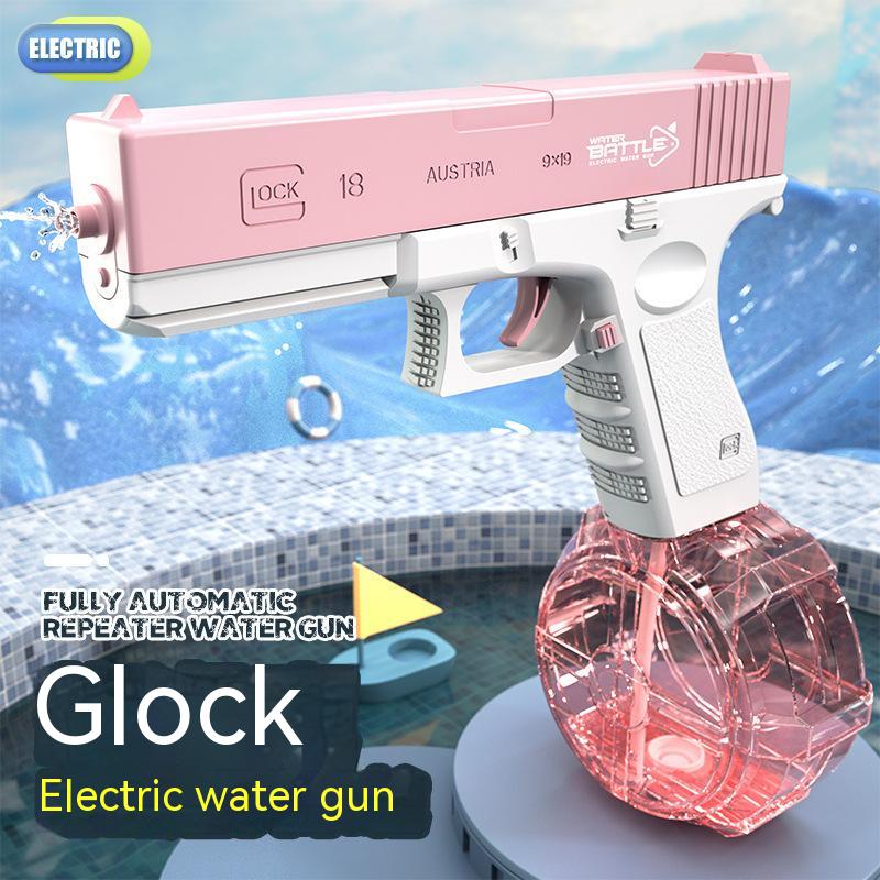 Electric Water Gun Large Capacity Automatic Glock Water Gun Summer Pool Beach Outdoor Play Toys for Kids Adult Gifts