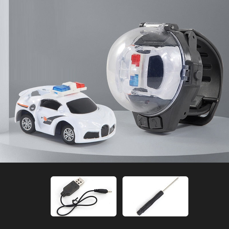 Watch Control Toy Car Mini RC Cars 2.4G Remote Control Car Electric Machine Radio Controlled Toy With Light For Children