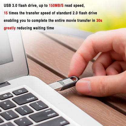 2TB Xiaomi USB 3.0 Flash Drive High-Speed Pen Drive 1TB 64GB Metal Waterproof USB Drive PenDrive 512GB Flash Disk TYPE-C Adapter