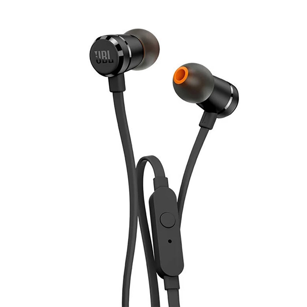 JBL TUNE 290 Wired Stereo Earphone Sport Pure Bass Headset T290 1-Button Remote Earbuds Hands-free Call With Mic for Smartphones
