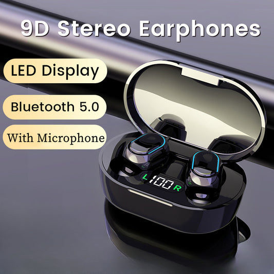 Original E7S Wireless Bluetooth Headset with Mic LED Display Earbuds for iPhone Xiaomi TWS Earphone Bluetooth Headphones earbuds TMSmartHub2021