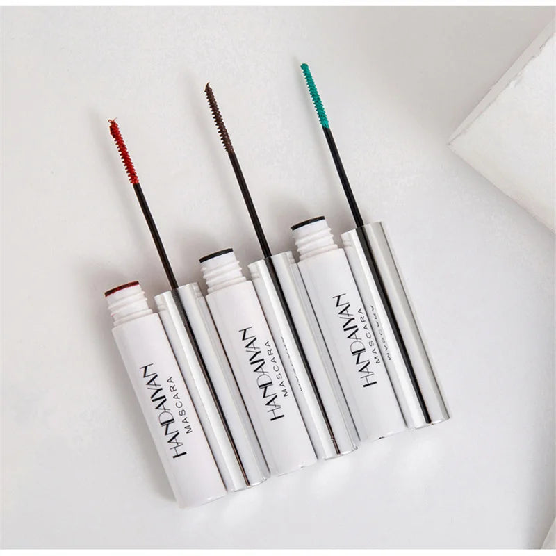 Colorful Mascara 4D Silk Waterproof Fast Dry Eyelash Extension Curl Makeup Lashes Blue Green Red Purple Black Cosplay Cosmetics TMSmartHub2021