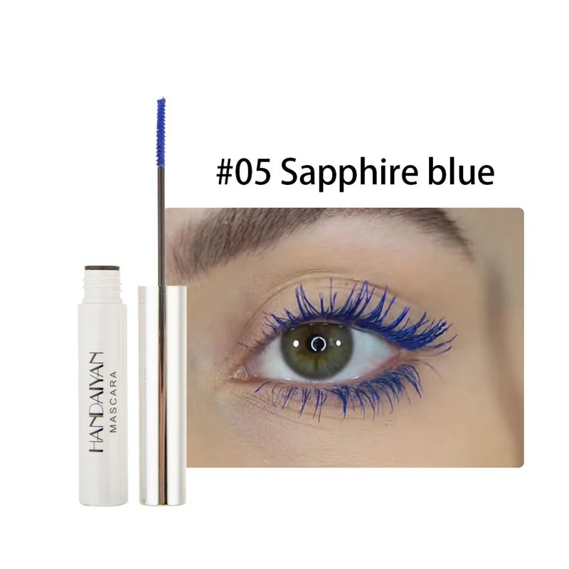 Colorful Mascara 4D Silk Waterproof Fast Dry Eyelash Extension Curl Makeup Lashes Blue Green Red Purple Black Cosplay Cosmetics TMSmartHub2021 5.99