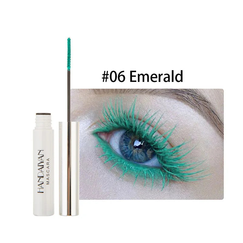 Colorful Mascara 4D Silk Waterproof Fast Dry Eyelash Extension Curl Makeup Lashes Blue Green Red Purple Black Cosplay Cosmetics TMSmartHub2021 5.99