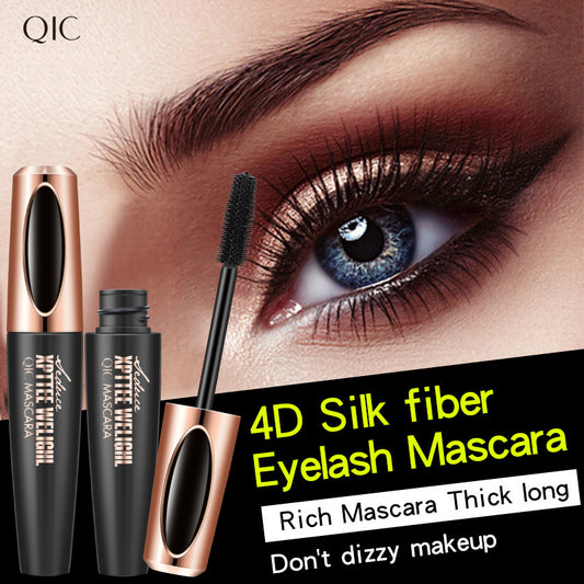 1PC 4D Silk Fiber Lash Curling Mascara for Eyelash Extension Black Thick Long Waterproof Eye Lashes Mascara Makeup Cosmetics TMSmartHub2021