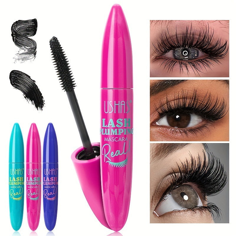 4d black mascara thickening, lengthening, curling, waterproof liquid fiber mascara