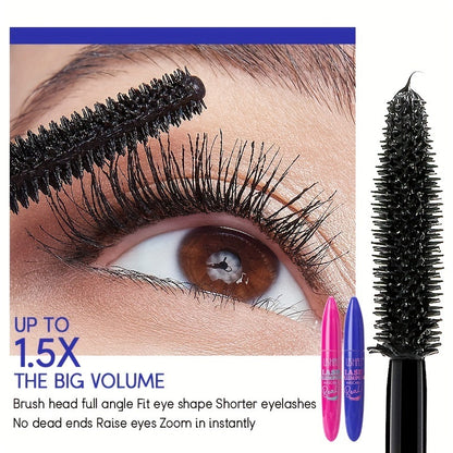 4d black mascara thickening, lengthening, curling, waterproof liquid fiber mascara