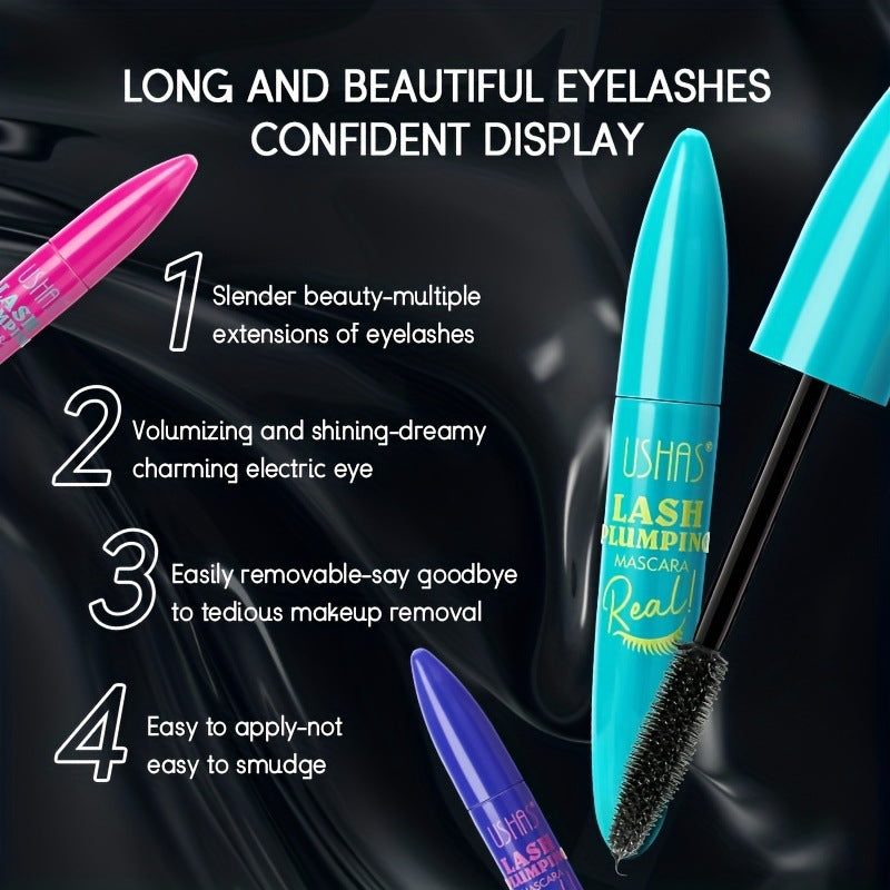 4d black mascara thickening, lengthening, curling, waterproof liquid fiber mascara