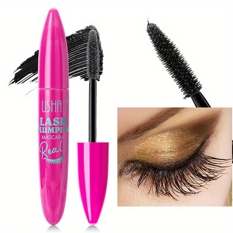 4d black mascara thickening, lengthening, curling, waterproof liquid fiber mascara