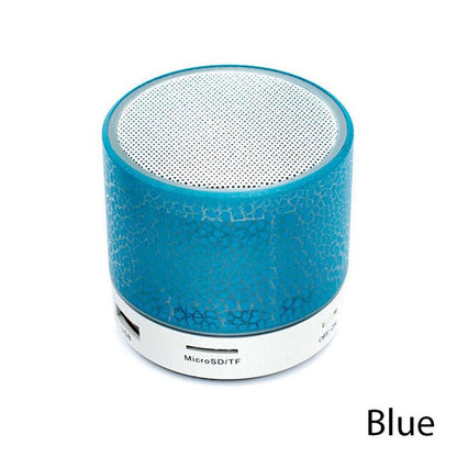 bluetooth mini speaker wireless speaker colorful led tf card usb subwo