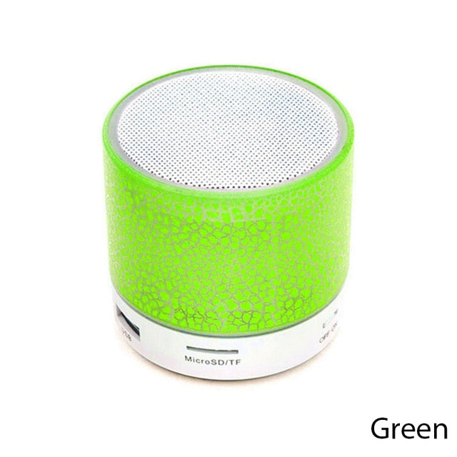 bluetooth mini speaker wireless speaker colorful led tf card usb subwo