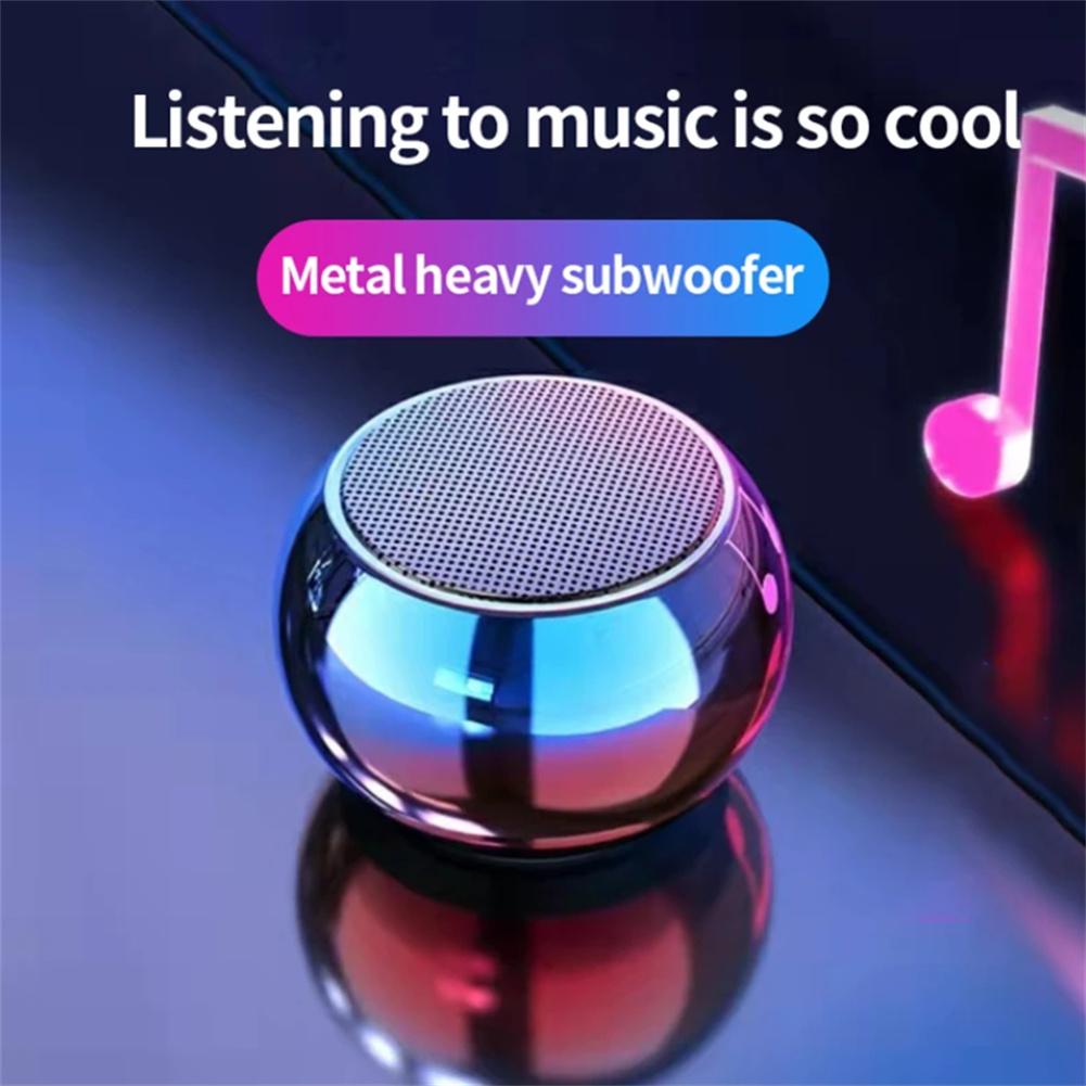 wireless bluetooth speaker portable small steel gun metal heavy subwoofer outdoor mini bluetooth small speaker