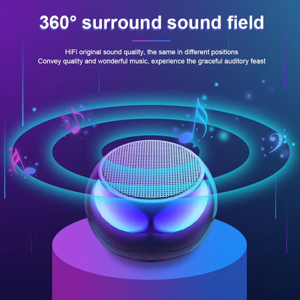 wireless bluetooth speaker portable small steel gun metal heavy subwoofer outdoor mini bluetooth small speaker