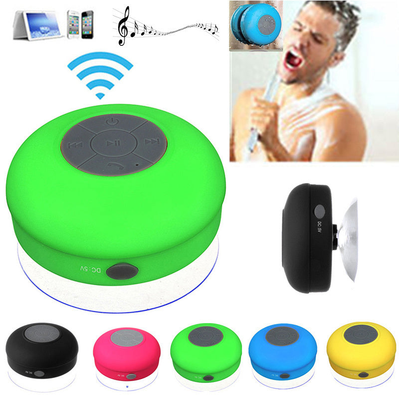 Mini Wireless Portable Stereo Bathroom Waterproof Drop Bluetooth Speaker Kitchen With Large Suction Cup TMSmartHub2021