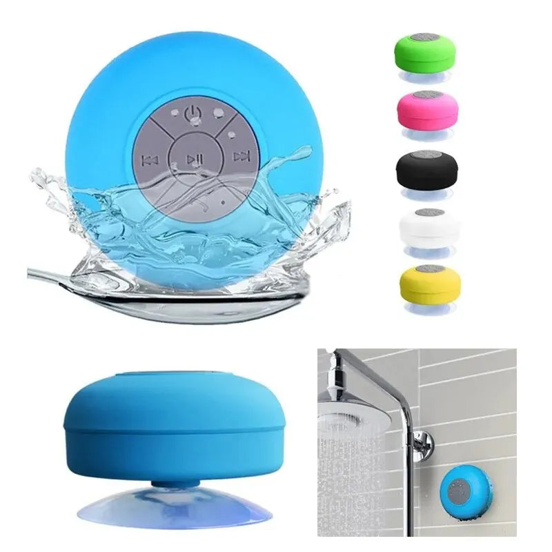 Mini Wireless Portable Stereo Bathroom Waterproof Drop Bluetooth Speaker Kitchen With Large Suction Cup TMSmartHub2021