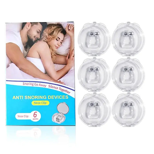 Silicone Magnetic Anti Snoring Men Portable Stop Snoring Nose Clip Prevent Sleep Apnea Snoring Stopper For Women Sleeping Aid TMSmartHub2021 4.99