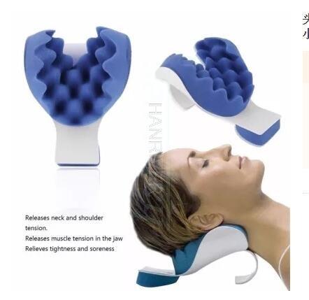 neck pillow shoulder relaxation Traction pillow For Orthopaedic Relief Neck And Support Shoulder Upper Spine Loose Pain Massage TMSmartHub2021