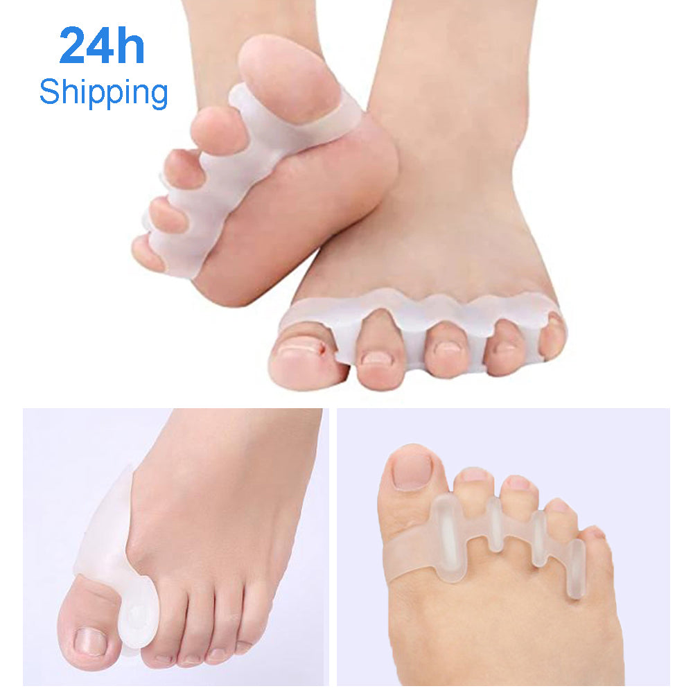 2pcs=1pair New Protective Toes Separator Suitable Bunion Corrector Material Soft Gel Straightener Spacers Stretchers Care Tool TMSmartHub2021