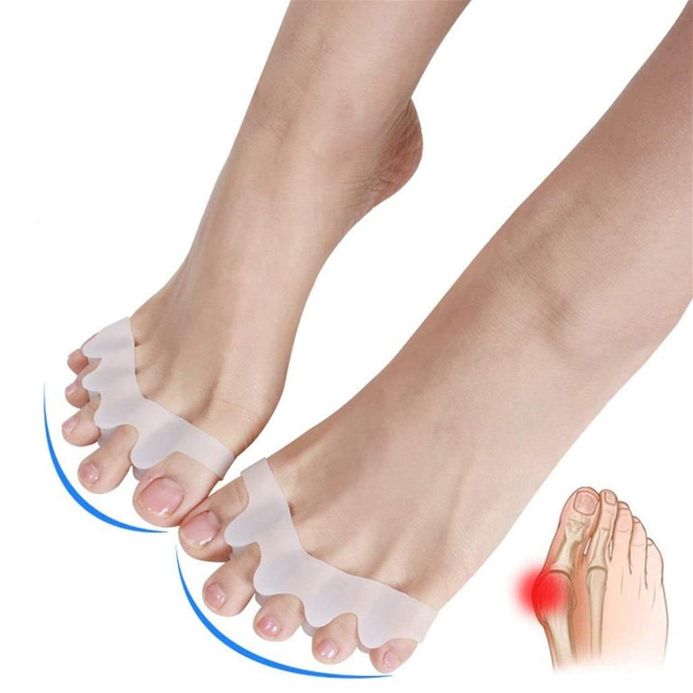 2pcs=1pair New Protective Toes Separator Suitable Bunion Corrector Material Soft Gel Straightener Spacers Stretchers Care Tool TMSmartHub2021