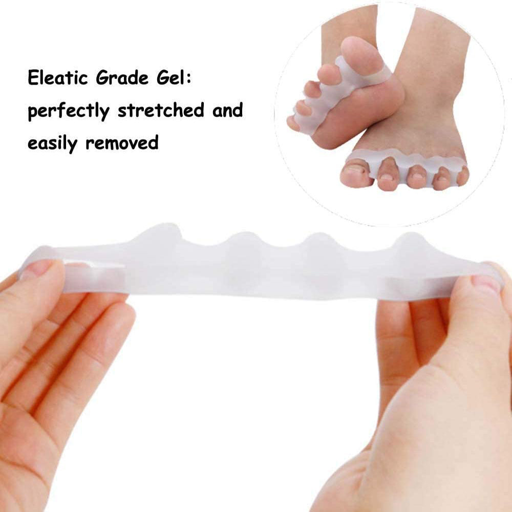 2pcs=1pair New Protective Toes Separator Suitable Bunion Corrector Material Soft Gel Straightener Spacers Stretchers Care Tool TMSmartHub2021