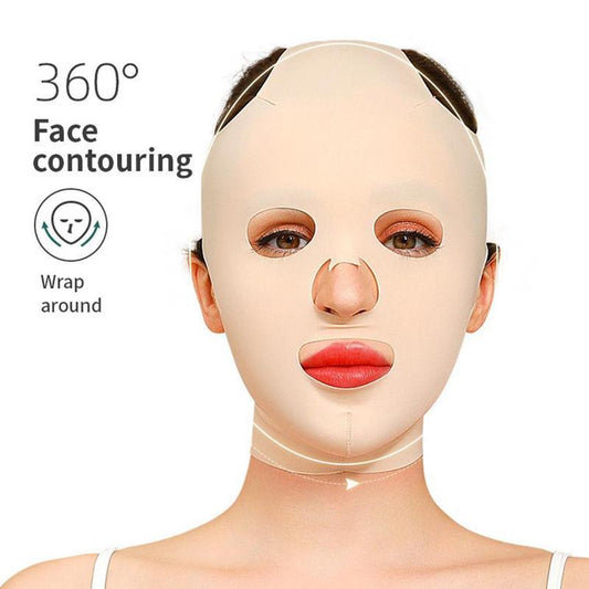 Sleeping Mask Face Slimming V-Face 360 Degree Facial Contour Shaping Lifting Bandage Women's Skin Care TMSmartHub2021