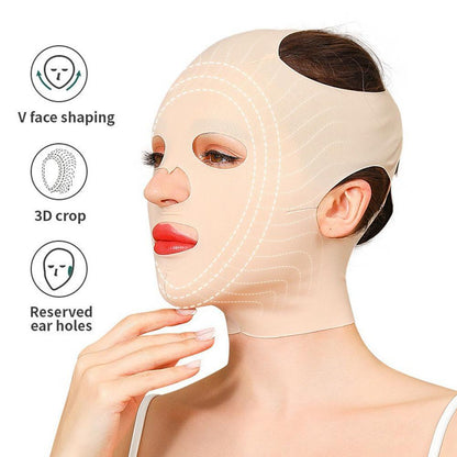 Sleeping Mask Face Slimming V-Face 360 Degree Facial Contour Shaping Lifting Bandage Women's Skin Care TMSmartHub2021