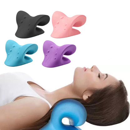 Cervical Spine Stretch Neck Shoulder Relaxer Cervical Muscle Relaxation Traction Device Shoulder Massage Pillow Spine Correction TMSmartHub2021