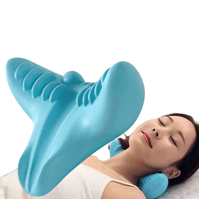 Cervical Spine Stretch Neck Shoulder Relaxer Cervical Muscle Relaxation Traction Device Shoulder Massage Pillow Spine Correction TMSmartHub2021 6.99