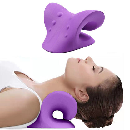 Cervical Spine Stretch Neck Shoulder Relaxer Cervical Muscle Relaxation Traction Device Shoulder Massage Pillow Spine Correction TMSmartHub2021 7.99