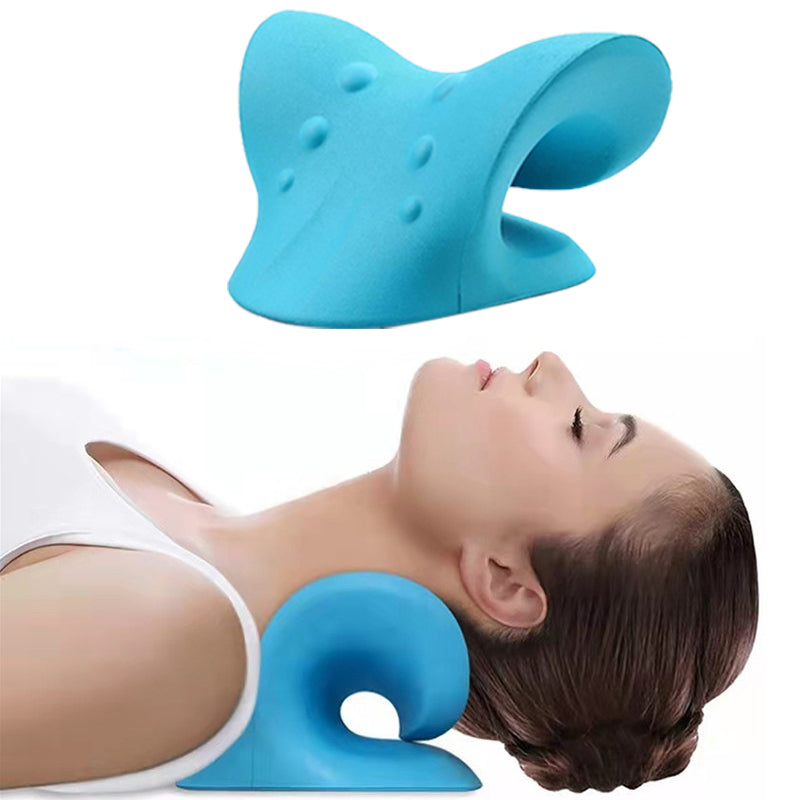 Cervical Spine Stretch Neck Shoulder Relaxer Cervical Muscle Relaxation Traction Device Shoulder Massage Pillow Spine Correction TMSmartHub2021 7.99