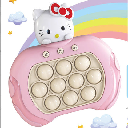 Sanrio Hello Kitty Kuromi Pop Quick Push Bubbles Game Machine Kids Cartoon Fun Whac-A-Mole Squeezing Toys Gifts For Childrens TMSmartHub2021 8.99