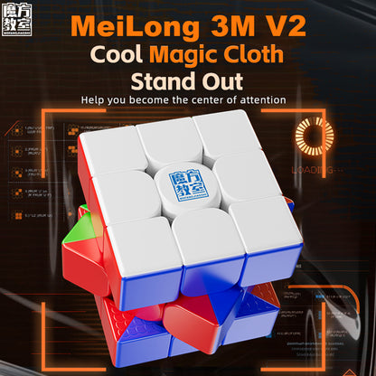 MOYU Meilong 3M V2 Magnetic Magic Cube 3X3 Professional 3x3x3 3×3 Speed Puzzle Children Toys Gift Speedcube Original Cubo Magico TMSmartHub2021