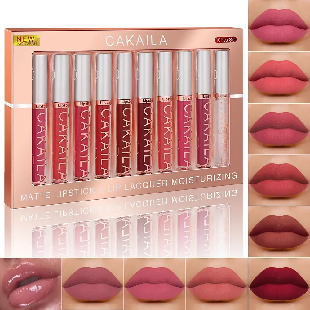 10/6 PCS Lipstick Set Makeup for women Free shipping Waterproof Long lasting Cosmetics Korean makeup Matte lipstick TMSmartHub2021 9.85