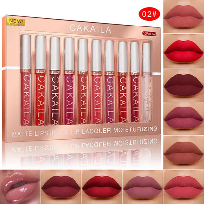 10/6 PCS Lipstick Set Makeup for women Free shipping Waterproof Long lasting Cosmetics Korean makeup Matte lipstick TMSmartHub2021 9.85