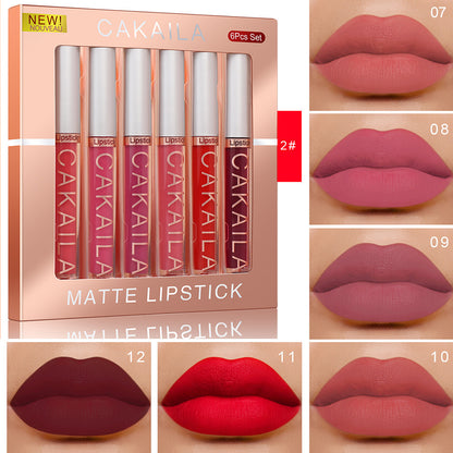 10/6 PCS Lipstick Set Makeup for women Free shipping Waterproof Long lasting Cosmetics Korean makeup Matte lipstick TMSmartHub2021 7.99