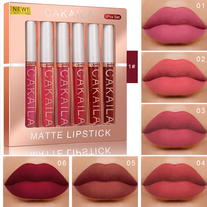 10/6 PCS Lipstick Set Makeup for women Free shipping Waterproof Long lasting Cosmetics Korean makeup Matte lipstick TMSmartHub2021 7.99