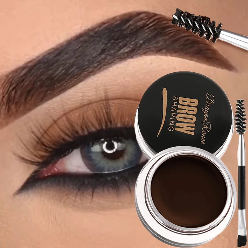 Matte Brown Black Wild Eyebrow Cream 3D Natural Tint Eyebrow Enhancers Gel Wax Waterproof Lasting Eye Makeup Cosmetic Tools TMSmartHub2021