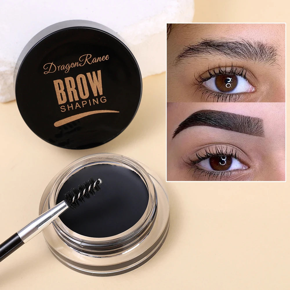 Matte Brown Black Wild Eyebrow Cream 3D Natural Tint Eyebrow Enhancers Gel Wax Waterproof Lasting Eye Makeup Cosmetic Tools TMSmartHub2021