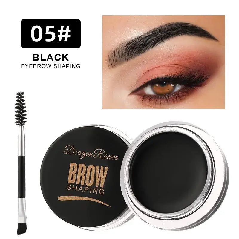 Matte Brown Black Wild Eyebrow Cream 3D Natural Tint Eyebrow Enhancers Gel Wax Waterproof Lasting Eye Makeup Cosmetic Tools TMSmartHub2021