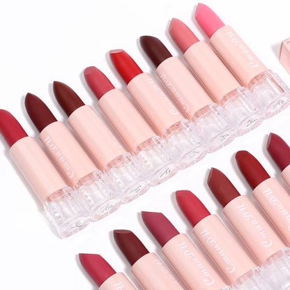 CmaaDu 15 Colour Matte Velvet Lipstick Waterproof Long Lasting Nude Lipstick brightly coloured TMSmartHub2021