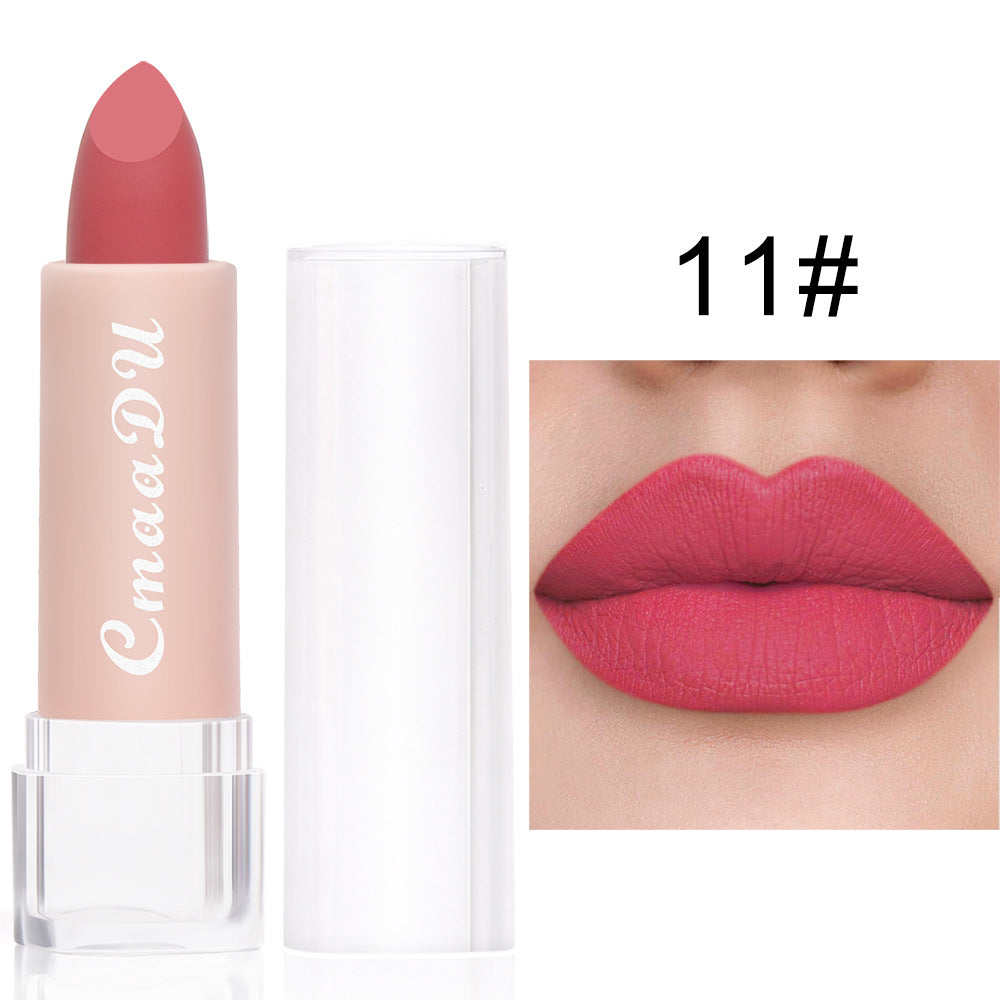 CmaaDu 15 Colour Matte Velvet Lipstick Waterproof Long Lasting Nude Lipstick brightly coloured TMSmartHub2021 1.99