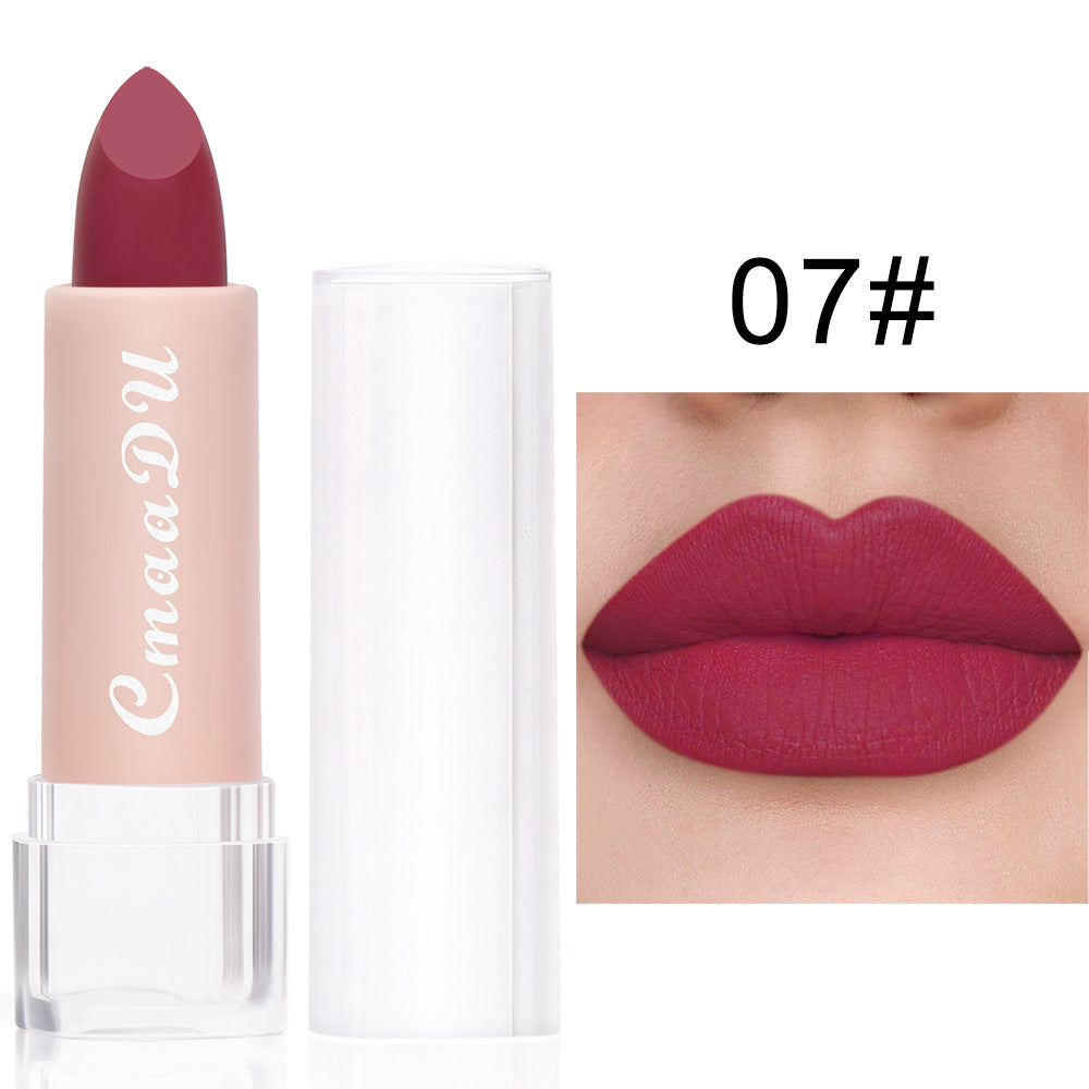 CmaaDu 15 Colour Matte Velvet Lipstick Waterproof Long Lasting Nude Lipstick brightly coloured TMSmartHub2021 1.99